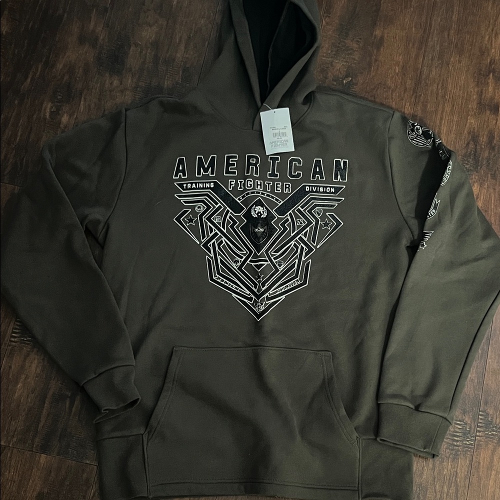 American Fighter Men's Hoodie - Dark Olive